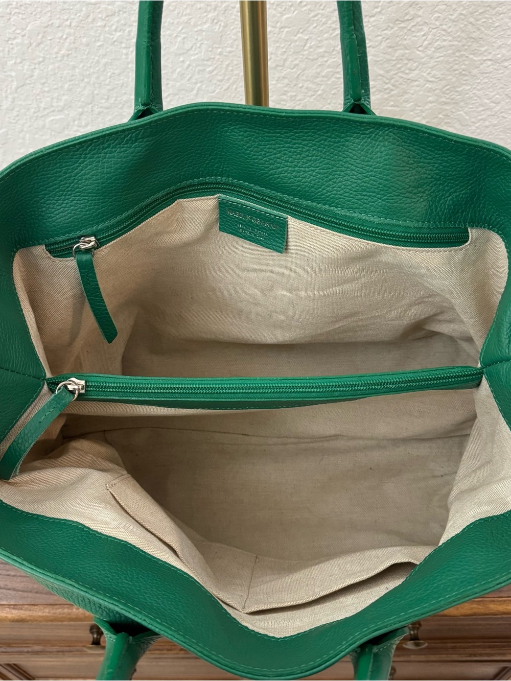 Mark & Graham Elisabetta Slouch Leather Tote Hand Bag - Picture 3 of 8